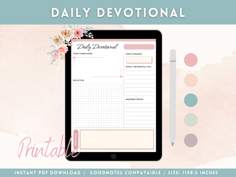 Bible Study Bundle, 8 Templates Digital Bible Study, Faith Journal ...