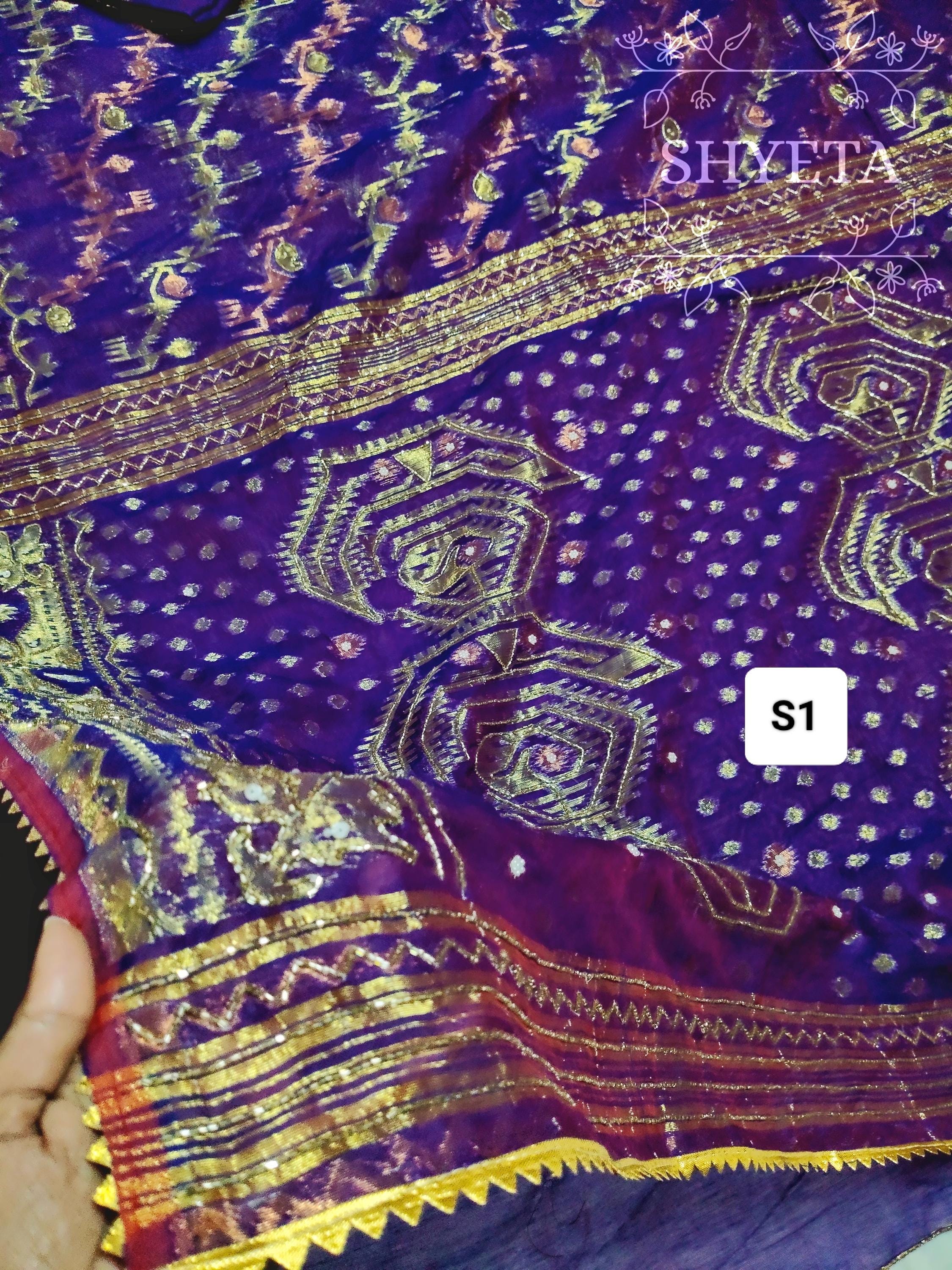 Cutdana Jamdani Saree: Hand Aari Karchupi Work Dhakai Jamdani Sari