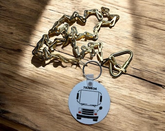 Mail Carrier Vehicle Tag & Chain