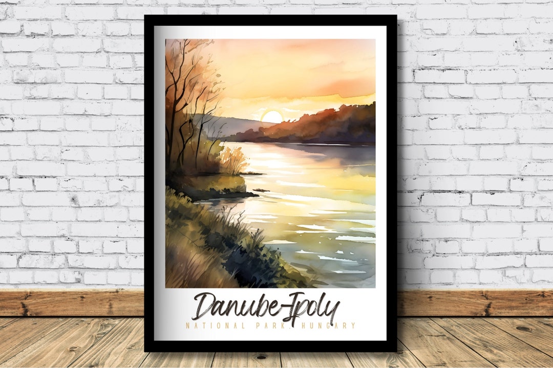 Danubeipoly National Park Watercolor Travel Poster Danubeipoly Wall