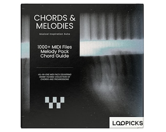 Paquete MIDI de melodías: más de 1000 archivos MIDI. Arrastra y suelta acordes, progresiones de acordes y melodías para inspirarte musicalmente al instante.