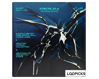 XTRCTR – Raw Techno Toolkit | Hard Drum Loops, MIDI, Modular Fx, 303s, Ableton Projects | 2.7 GB Sample Pack
