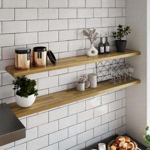 Handmade Floating Shelf – Solid Wood, Stylish, Space Saving Modern Shelf for Bathroom or Home Decor