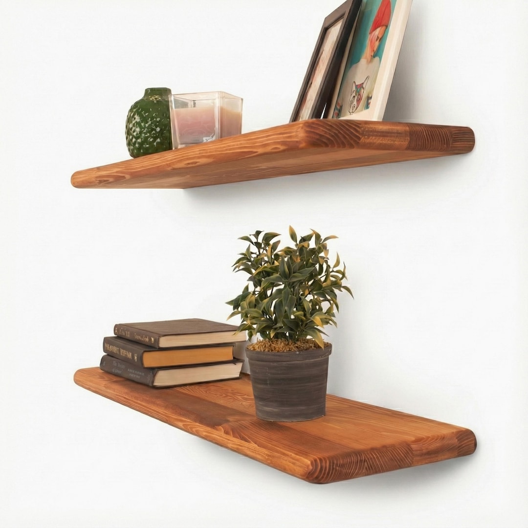 Shelf Rounded Edges Full-radius Floating Shelf, Rounded Corner Wall Rack, Bullnose Modern ...