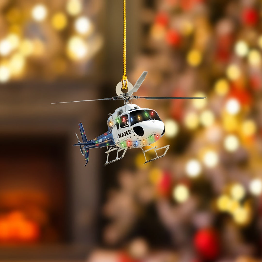 Military Helicopter Ornaments for Christmas Tree Helicopter Etsy