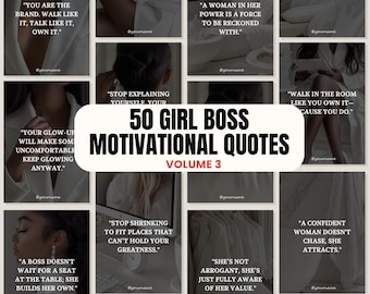 Melanin Faceless Quotes Template, Confidence and Boss Energy Quotes, Faceless Content, Girl Boss Melanin Women, Positive Mindset Stories mrr