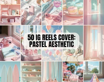 Pastel Instagram Reels cover, Pastel Aesthetic Stock Photos, Light Tone Branding, Pastel Feed Design, Pastel Content, Cute IG Reels Cover