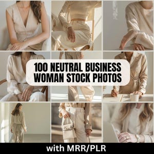Neutral Business Woman Stock Images, Female Girl Boss Stock Photos, Minimalist Aesthetic Female Coach Stock Images, Shopify Wix Stock Photos