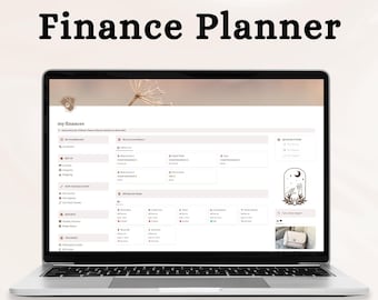 Plantilla de Notion para el seguimiento de finanzas MRR, plantilla de Notion para el seguimiento de presupuestos PLR, seguimiento de ingresos y gastos, seguimiento de facturas, derechos de reventa