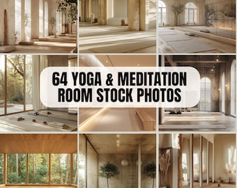Yoga Meditation Stock Photos MRR, Holistic Coach Instagram Reel, Health and Wellness Lifestyle self care interior images, MRR Coach PLR