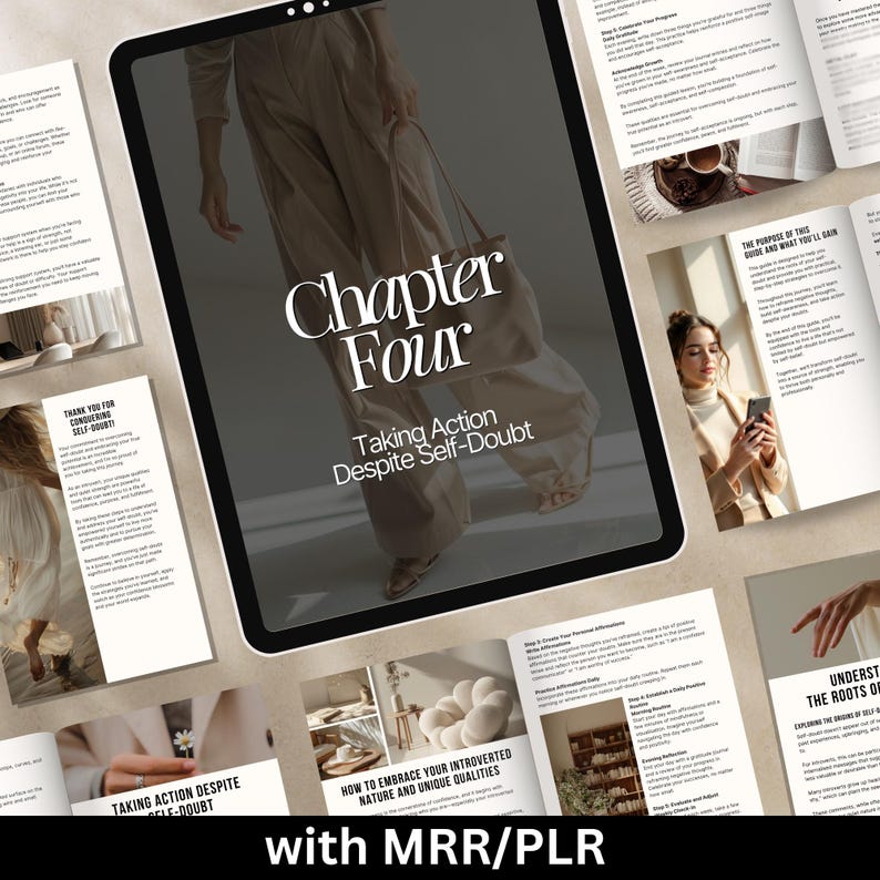 Overcoming Self-Doubt, Self Confidence eBook, MRR Mindset Guide, PLR Self Help eBook, Introvert Growth, Master Resell Rights, MRR eBook self 2