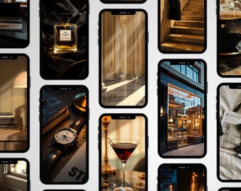 Luxury Stock Photos, Black Luxe Dark Moody, Sophisticated Vibe, Noir Luxe IG Branding, Black Aesthetic Stock Images, Black Templates Socials