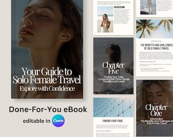 Anleitung für solo Reisen für Frauen, Tipps für Solo Reisen, Tipps für Reisen, allein reisen MRR eBook, MRR digitales Produkt, dfy