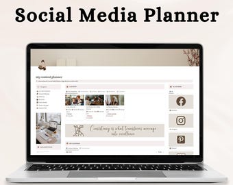 Social Media Planner Notion Template MRR, MRR Notion Template, Content Planner SMM Notion Template Resell Rights, Content Planning Notion