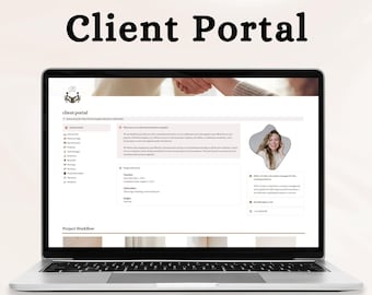 Client Portal Notion Template MRR, MRR Notion Template, Client Dashboard Client Onboarding Notion Resell Rights, PLR Notion Client Tracker