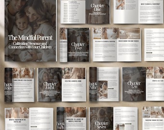 Parenting ebook Lead Magnet, Done For You parenting guide, PLR MRR Canva Template, MRR eBook parent tips, parenting coach lead magnet eBook