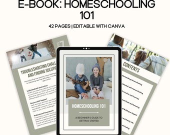 Libro electrónico Homeschooling 101, guía de educación en el hogar para niños hecha para ustedes, materiales montessori, derechos de reventa principales, libro electrónico PLR, libro electrónico plr montesorri