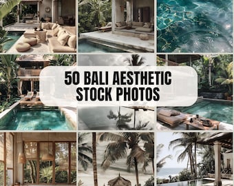 Bali Beach Vibes Stock Photo, Estetyczny tropikalny obraz podróżniczy, Moda, styl życia, cyfrowe zdjęcia nomadów, zdjęcia AI Midjourney