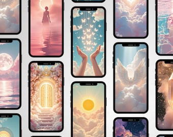 Divine Spiritual Instagram Reel Covers, Spiritual Business, Healing Pastel Images, Sacred Geometry Social Media Branding, Mystic Brand Photo