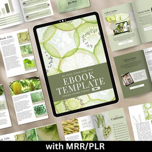 Health eBook Template, Lead Magnet Template, Coach Templates, MRR Canva Digital eBook, editable modern ebook, plr ebook, nutrition ebook
