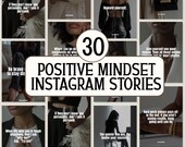 Positive Mindset Instagram Stories, Done For You Instagram Content, MRR Instagram, MRR Faceless Content, IG posts, ig stories, social media