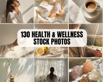 Health and Wellness Stock Photos MRR, Holistic Coach Social Media Instagram reel cover, Health Coach, Neutral Beige Aesthetic Stock Images