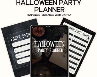 Editable Halloween planner MRR, halloween party editable template, trick or treat 2024, halloween printable 2024 done for you plr mrr