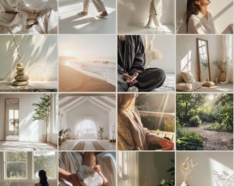 Self Care Health and Wellness Stock Photos, Instagram reel cover Holistic Coach Social Media MRR Stock Photos Midjourney Photos Health Coach