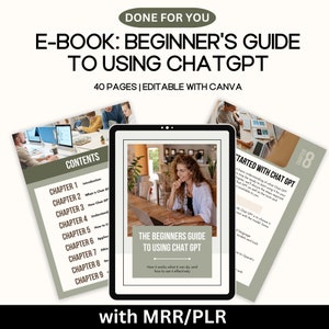 MRR E-Book The Beginners Guide to Using ChatGPT, Chatgpt for Beginners, Lead Magnet AI, ai Ebook, Mrr AI Chatgpt