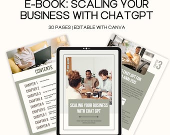 MRR E-Book Scaling Your Business with Chat GPT, MRR Business eBook, Plr Ebook ChatGPT, Mrr ChatGPT Ebook, Mrr Ai products