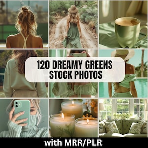 Green Stock Images, Green Branding green ebook green website pastel, mrr stock photos, Faceless Digital Marketing Content, Luxury Aesthetic