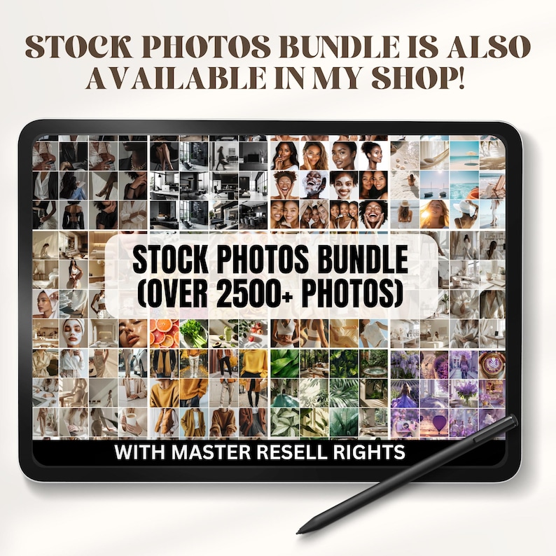 Melanin Girl Boss Stock Photos, Luxury White Aesthetic Stock Images MRR