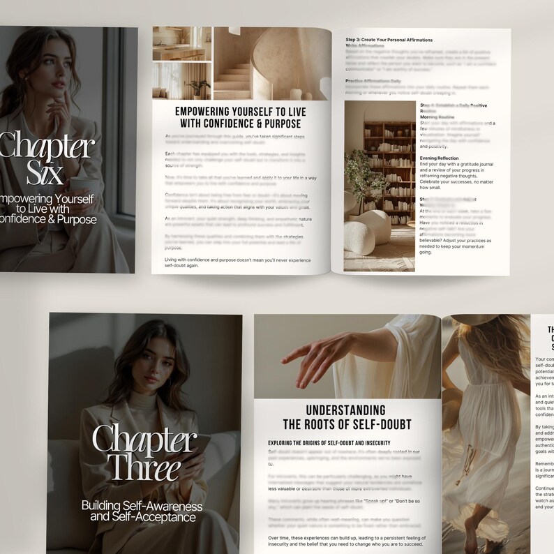 Overcoming Self-Doubt, Self Confidence eBook, MRR Mindset Guide, PLR Self Help eBook, Introvert Growth, Master Resell Rights, MRR eBook self 3