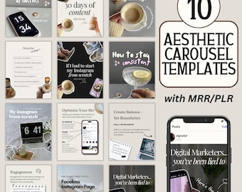 Trending Instagram Carousel templates, Aesthetic IG Carousel Modern Carousel Design, Editable Carousel Instagram, Instagram Canva Template