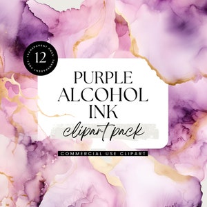 Alkohol Ink Clipart Pack, transparente PNGs, persönliche und kommerzielle Nutzung, Einladung Clipart, abstrakte Cliparts, Hintergrund, digitaler Download