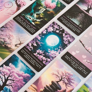 Cartes Oracle en fleurs de cerisier - Jeu de cartes de tarot - The Sacred Seekers image 6