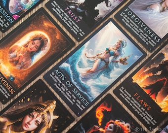 Déesses Oracle Cards - Jeu de cartes de tarot - The Sacred Seekers