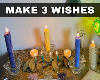 Make 3 Wishes - Make a Wish Spell Candle Burning -  Custom Request - Love Spell