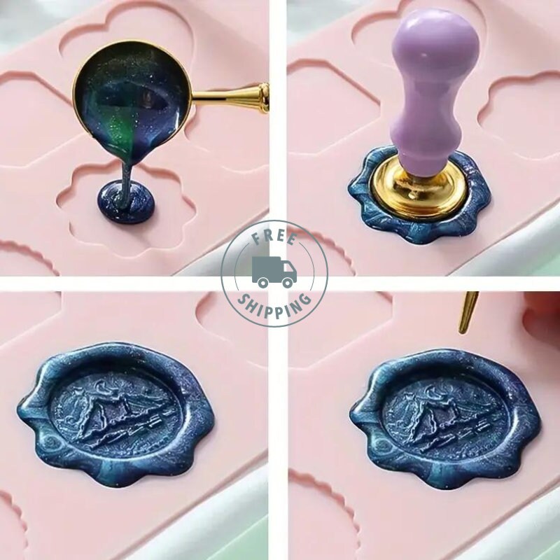 Wax Seal Handle Silicone Mold DIY Epoxy UV Resin Molds Wax Stamp Handle Mold  Scrapbooking Stamp Envelope Seal Mould Art Decor - AliExpress