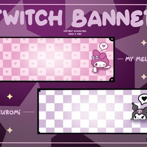 Niedlicher S4nrio Themen Twitch Profil Banner