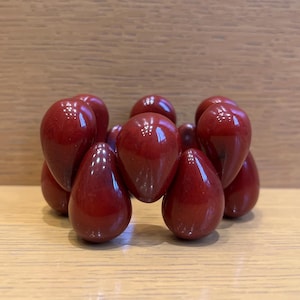 Handmade Burgundy Chunky Bangle: Bold Statement Bracelet