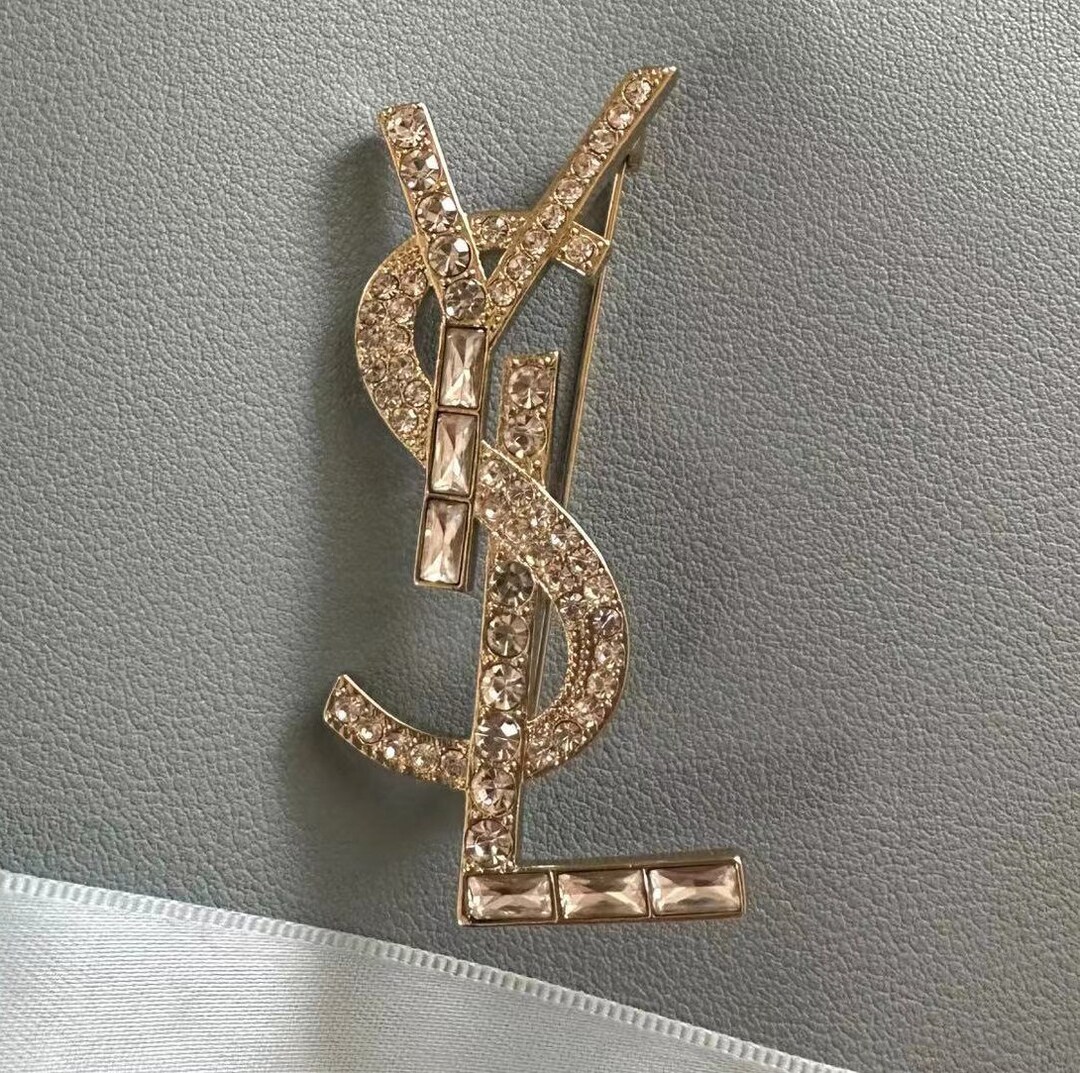 Saint Laurent Broochysl Brooch Etsy