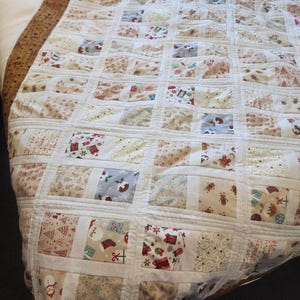 Weihnachtskollektion -Handgemachter Quilt