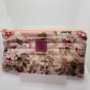 Pencil Case Pouch, quilted zipper pouch / small card holder wallet / cosmetic pouch / card lipstick wallet pouch / back to school/ Handmade