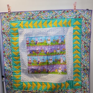 Handmade Easter Bunnies Quilt