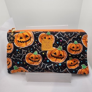 Pencil Case Pouch, quilted zipper pouch / small card holder wallet / cosmetic pouch / card lipstick wallet pouch / back to school/ Handmade