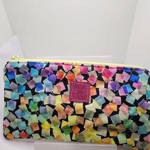 Pencil Case Pouch, quilted zipper pouch / small card holder wallet / cosmetic pouch / card lipstick wallet pouch / back to school/ Handmade