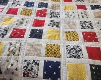 Mickey Mouse Inspired handmade Quilt