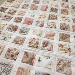 French Monet garden Handmade Quilt