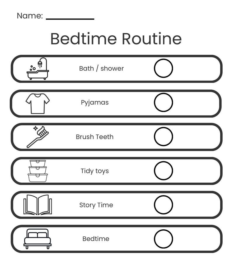 Kids Routine Chart Bundle (printable) - Etsy